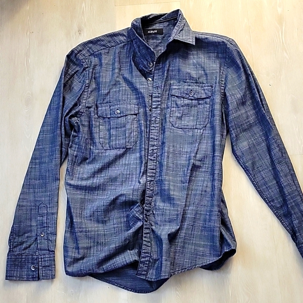 Alfani navy button down